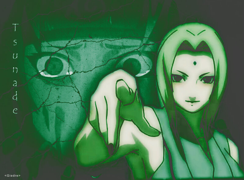 Anime Character with Green Hair — Dramatic, Green Lighting
