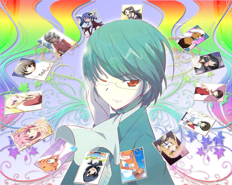 Anime Character with Green Hair — Dreamy, Photographs