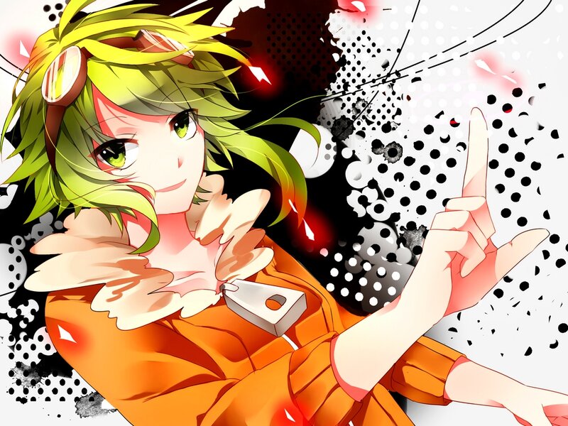 Anime Character with Green Hair — Dynamic, Green Hair