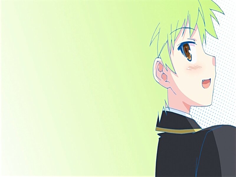 Anime Character with Green Hair — Light Green