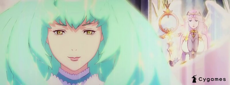 Anime Character with Green Hair — Serene, Character Portrait