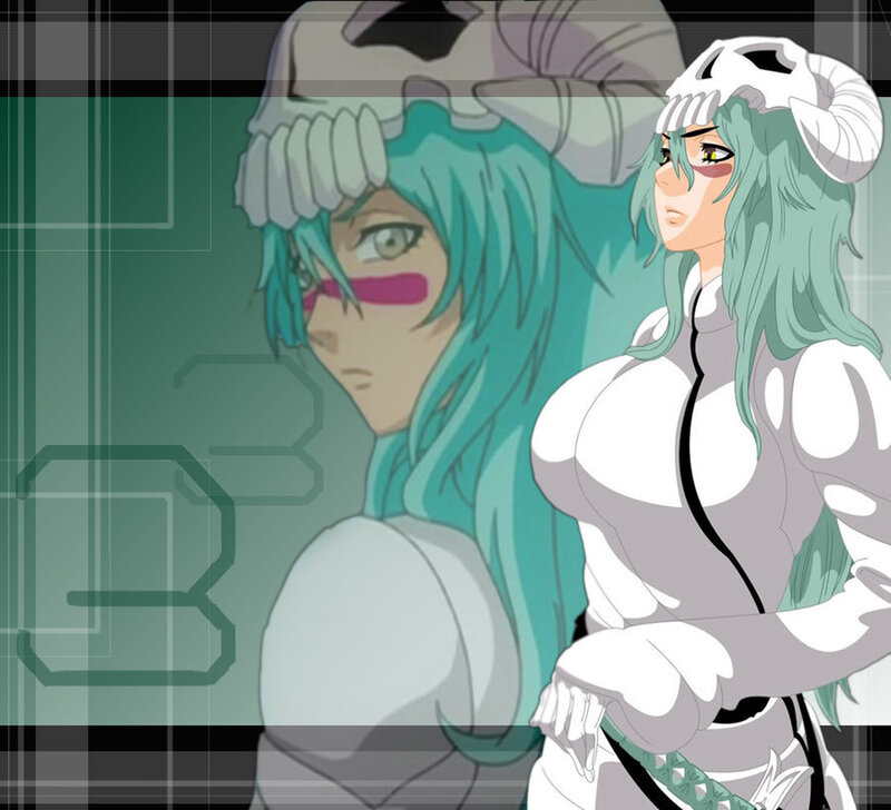 Anime Character with Green Hair — Serious