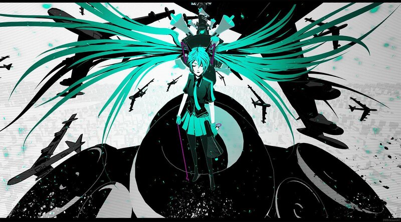 Anime Character with Green Hair — Teal