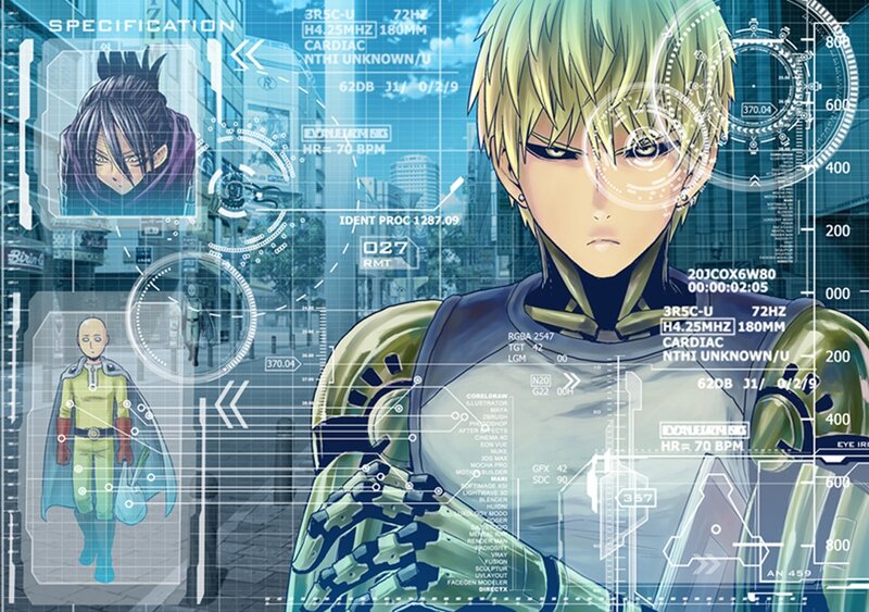 Anime Character with Green Hair — Technological