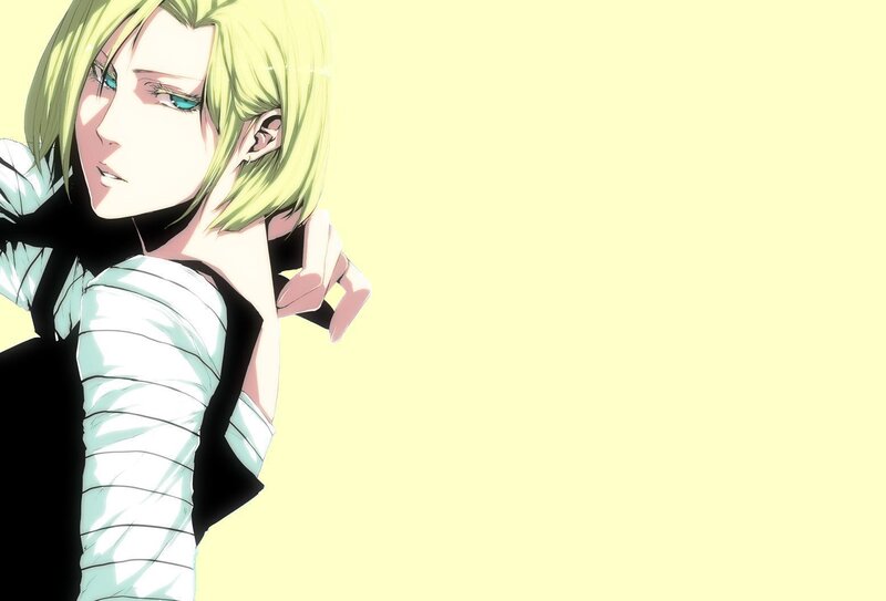 Anime Character with Green Hair — Yellow, Neutral