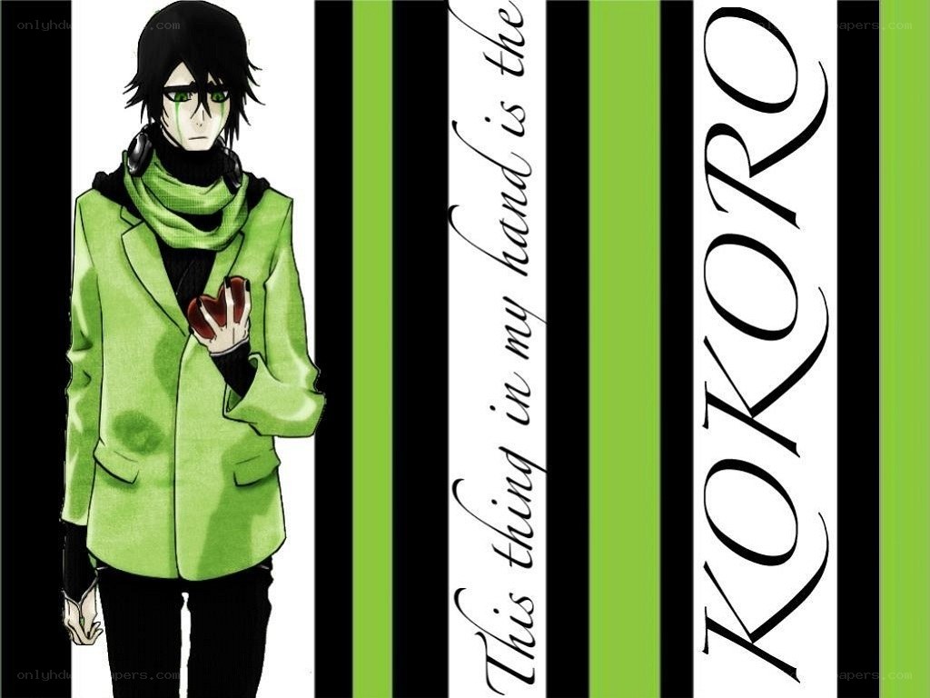 Anime character with green jacket