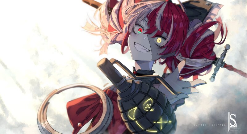 Anime Character with Grenade