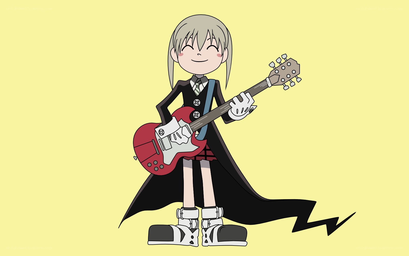 anime character with guitar