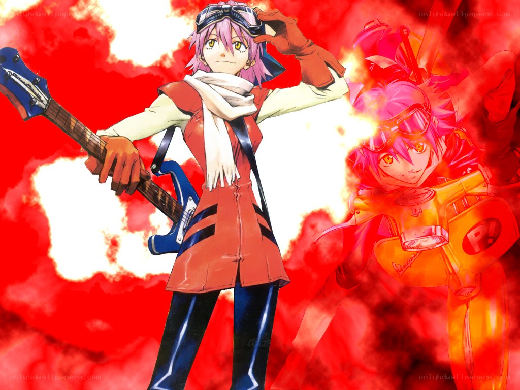 Anime character with guitar