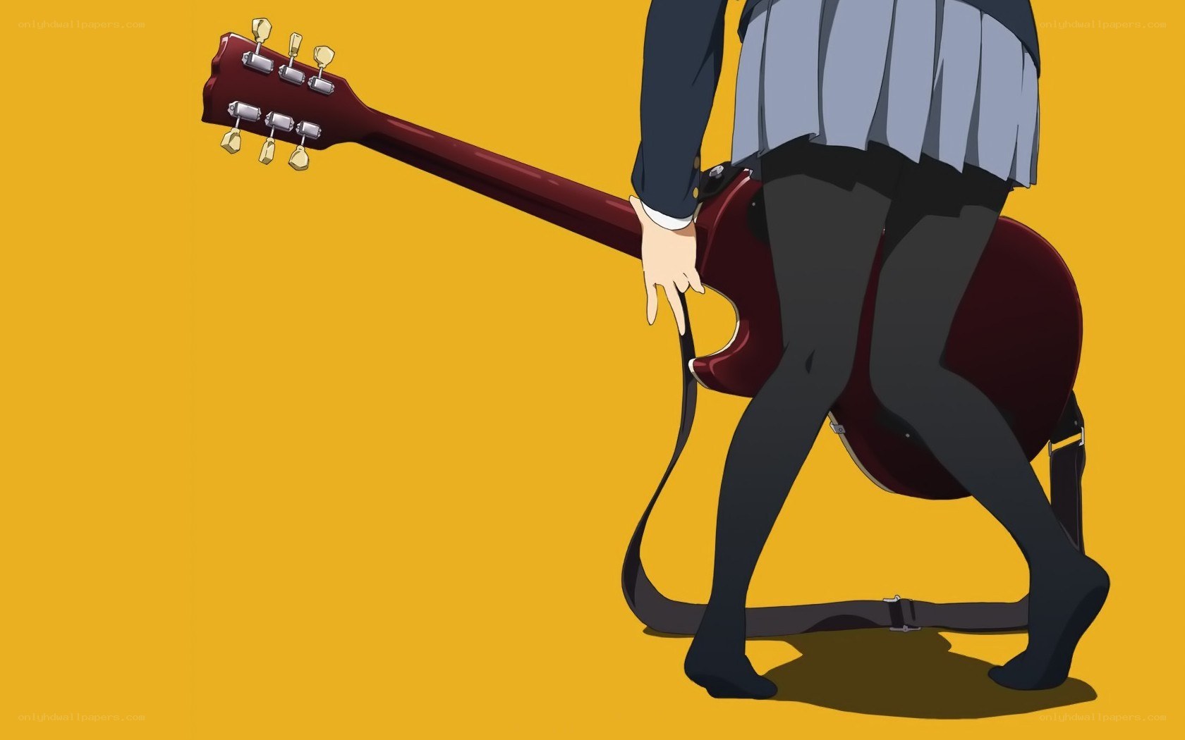 anime character with guitar