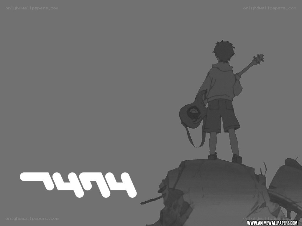 anime character with guitar