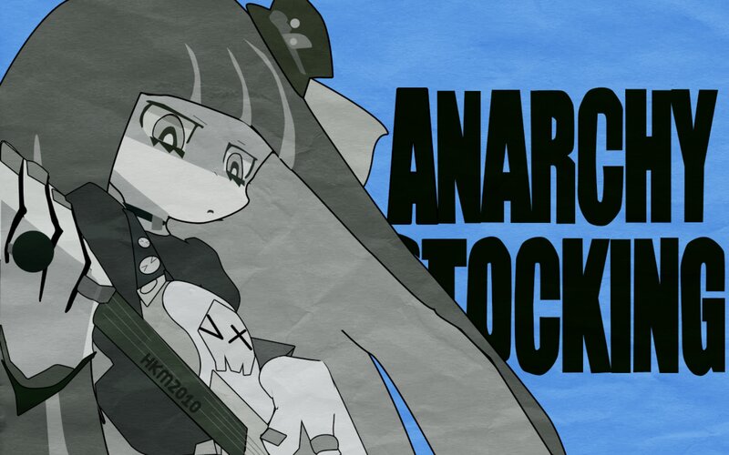 Anime Character with Guitar — Blue, Dramatic, Text