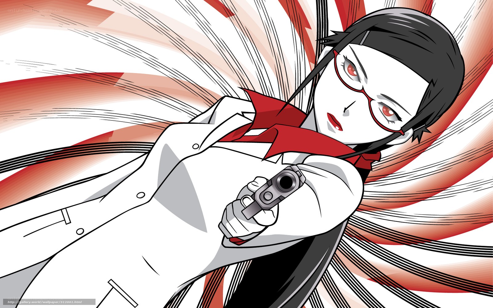 anime character with gun