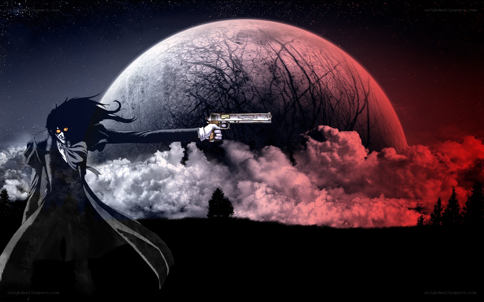 anime character with gun