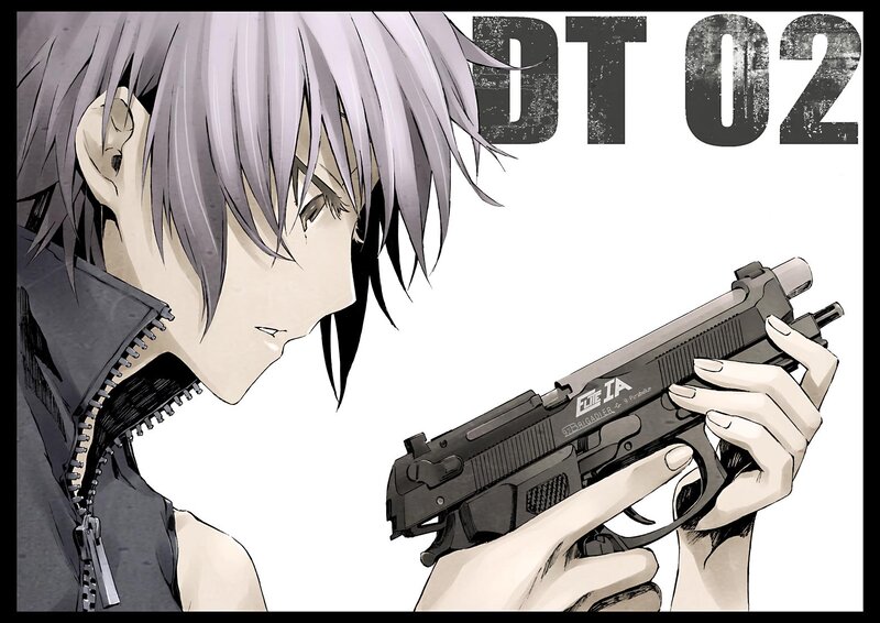 anime character with gun