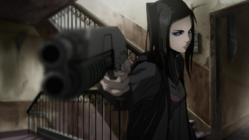 anime character with gun