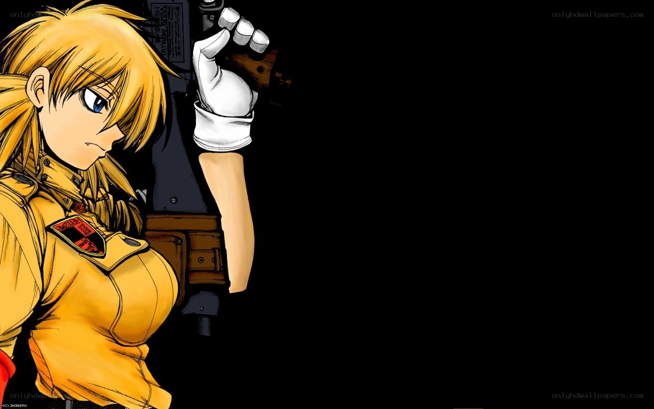 anime character with gun