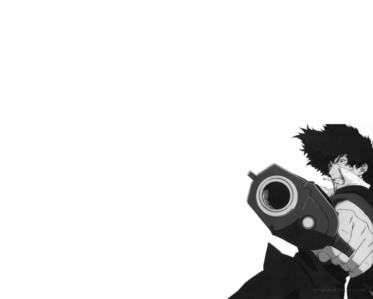 anime character with gun