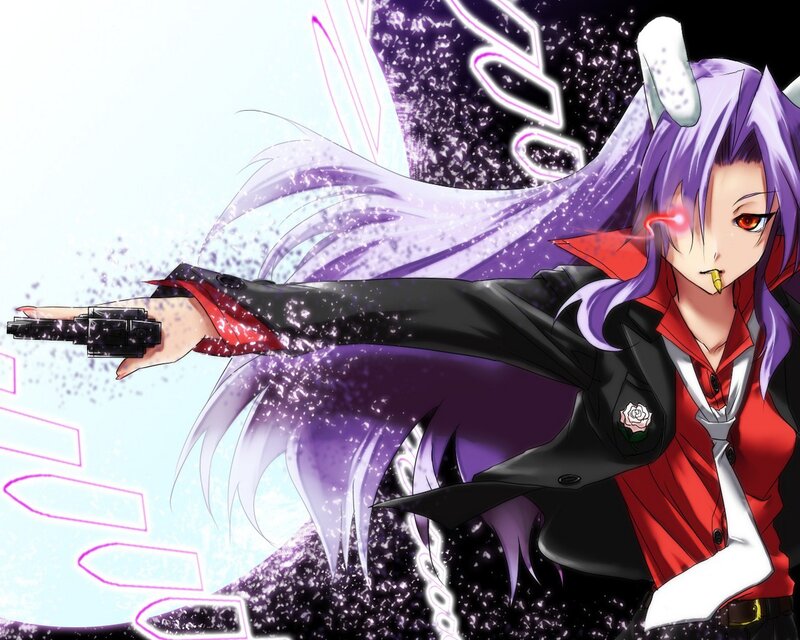 anime character with gun