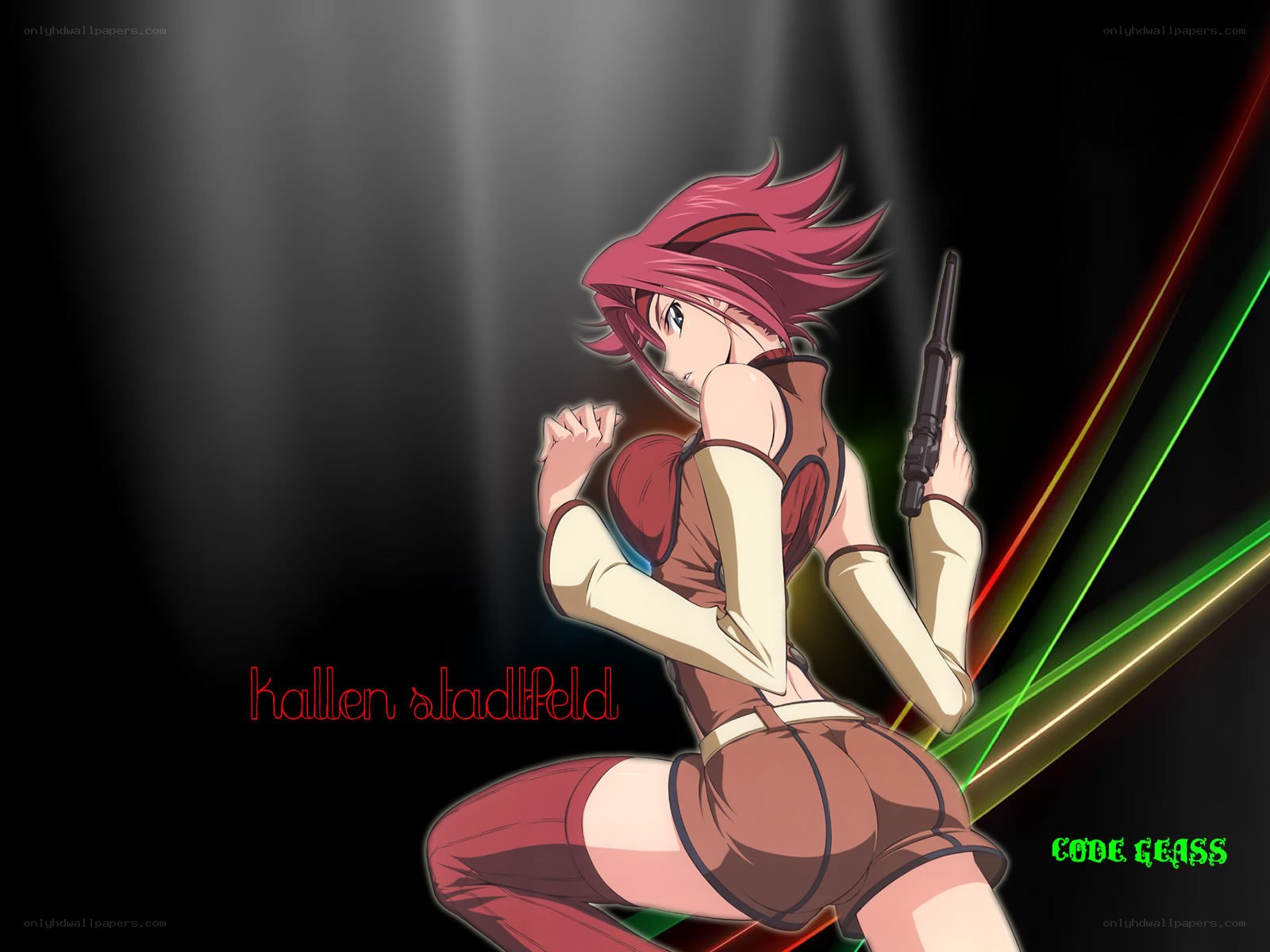 anime character with gun