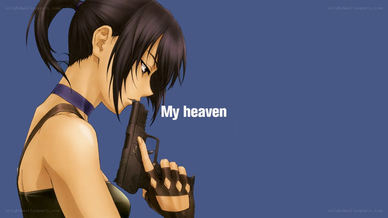 anime character with gun
