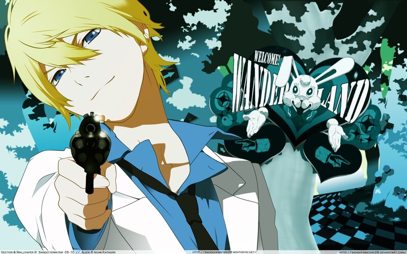 Anime character with gun