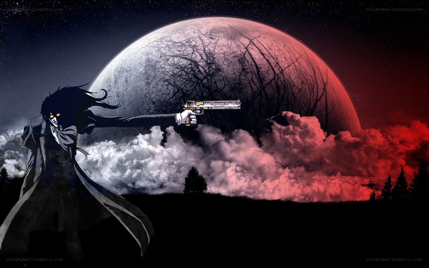 anime character with gun