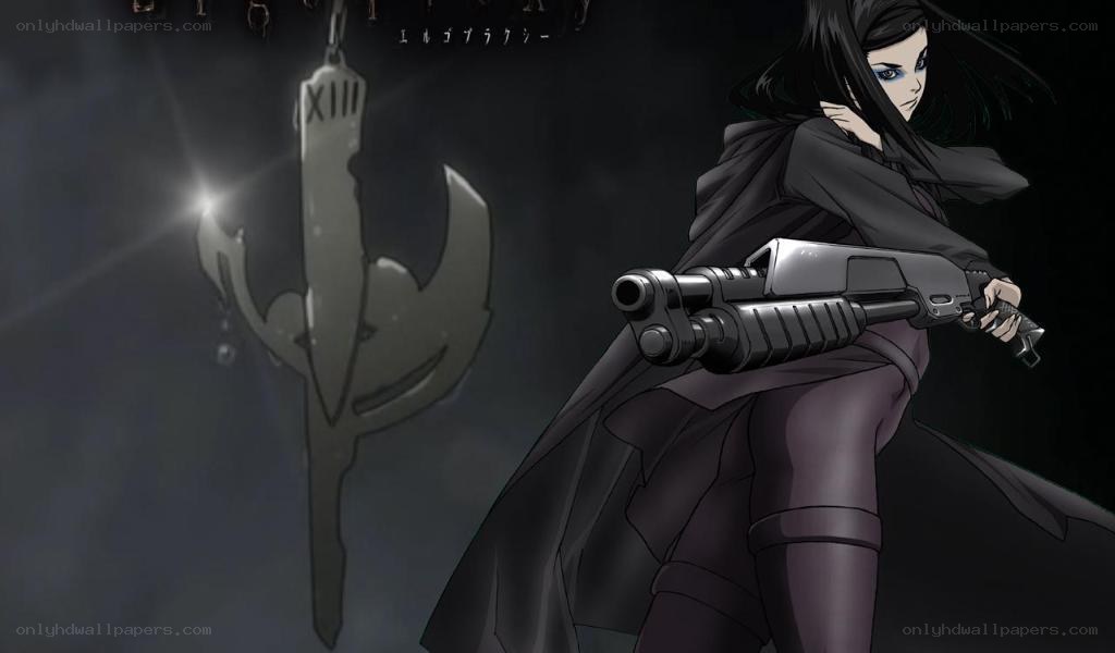anime character with gun