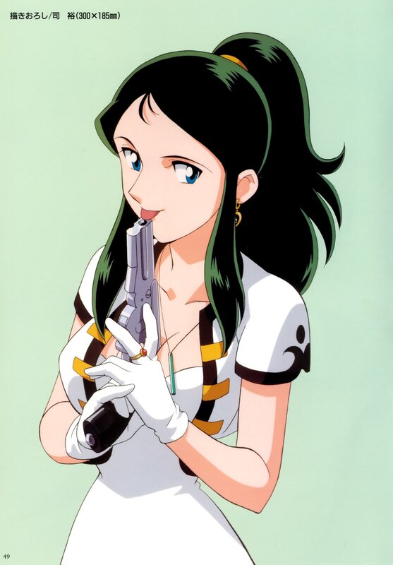 anime character with gun