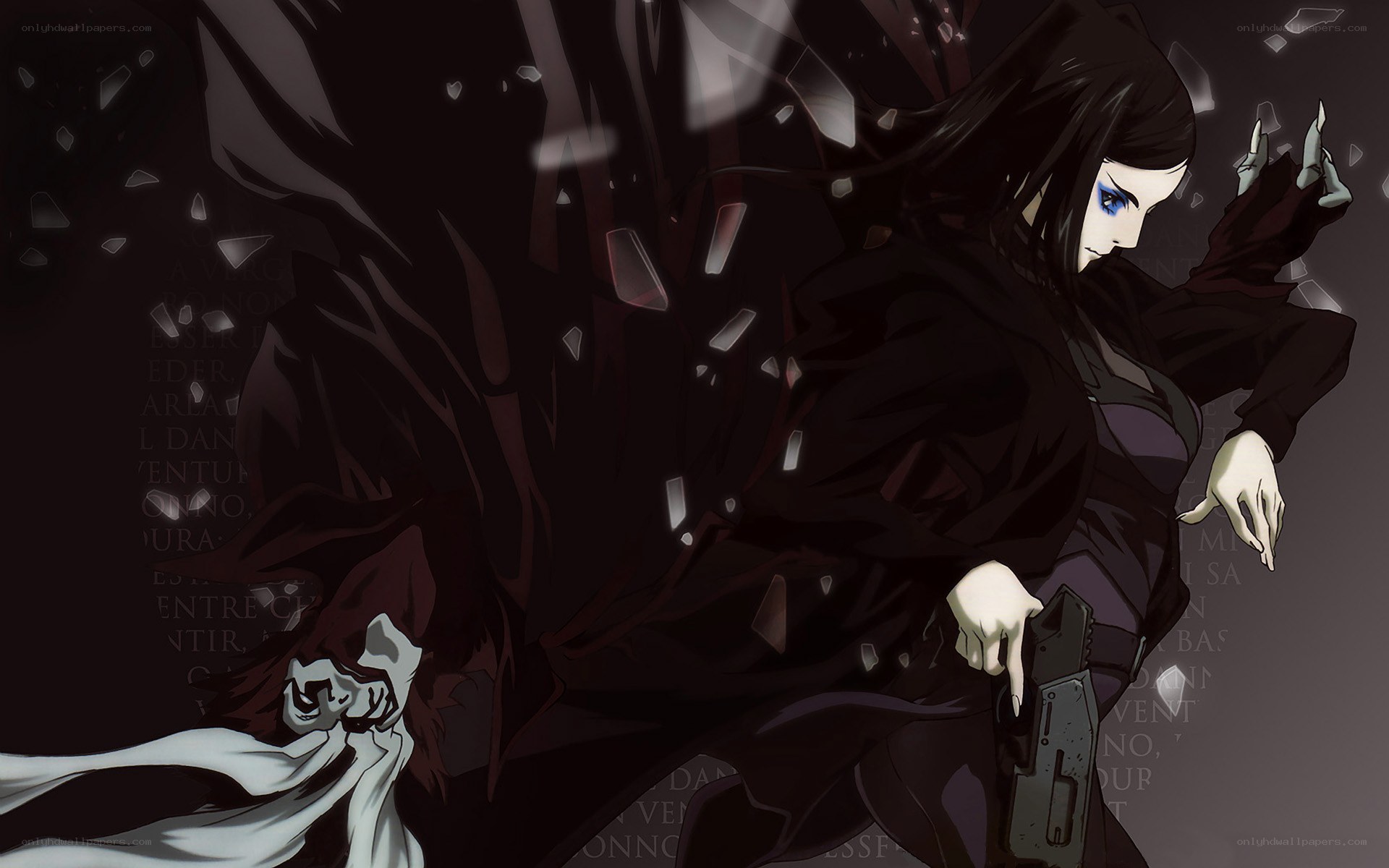 anime character with gun