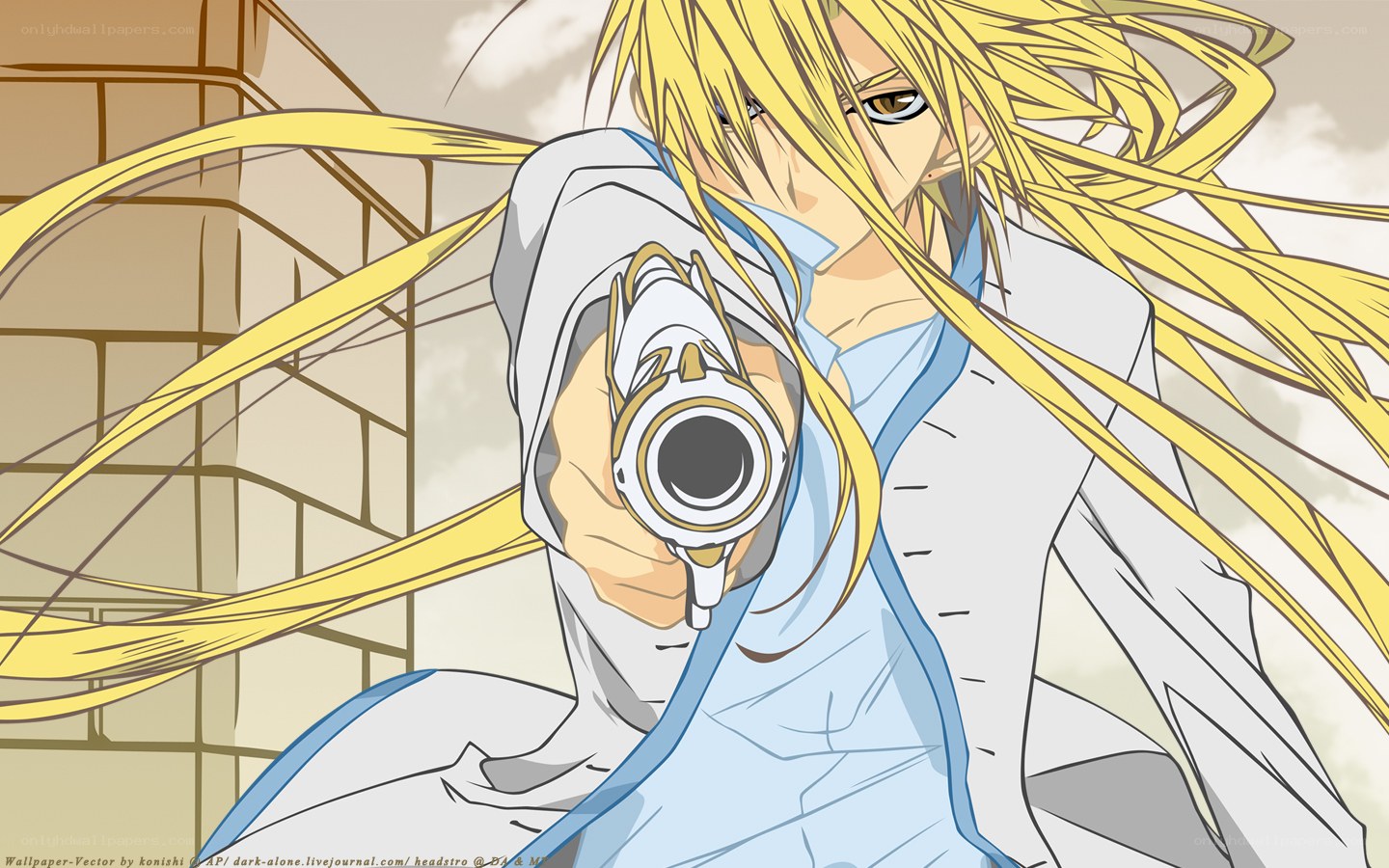 anime character with gun