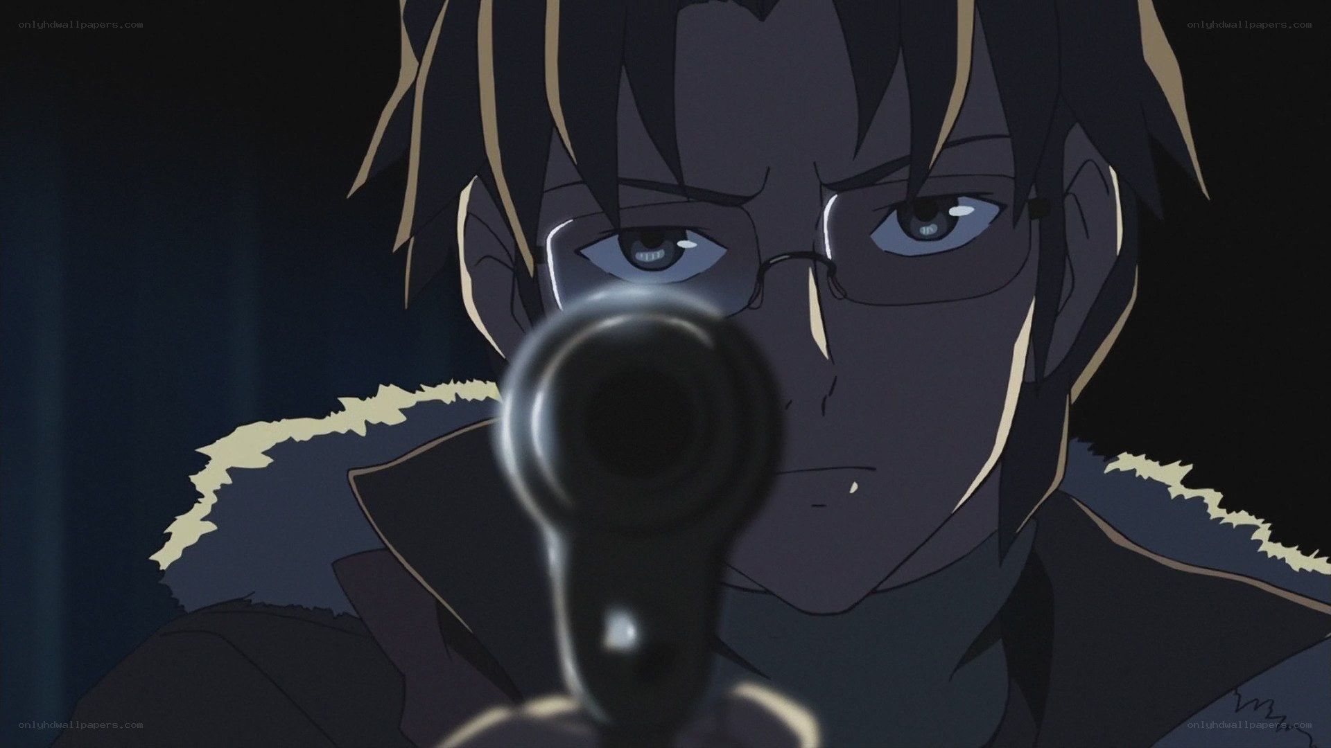 anime character with gun