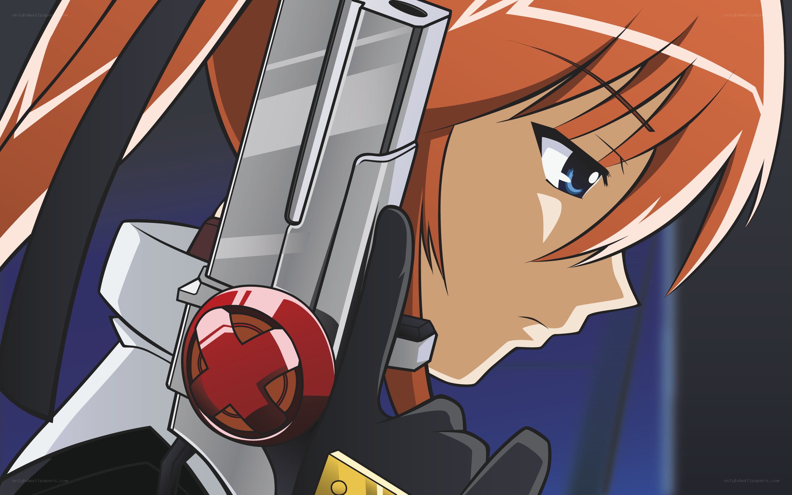 anime character with gun