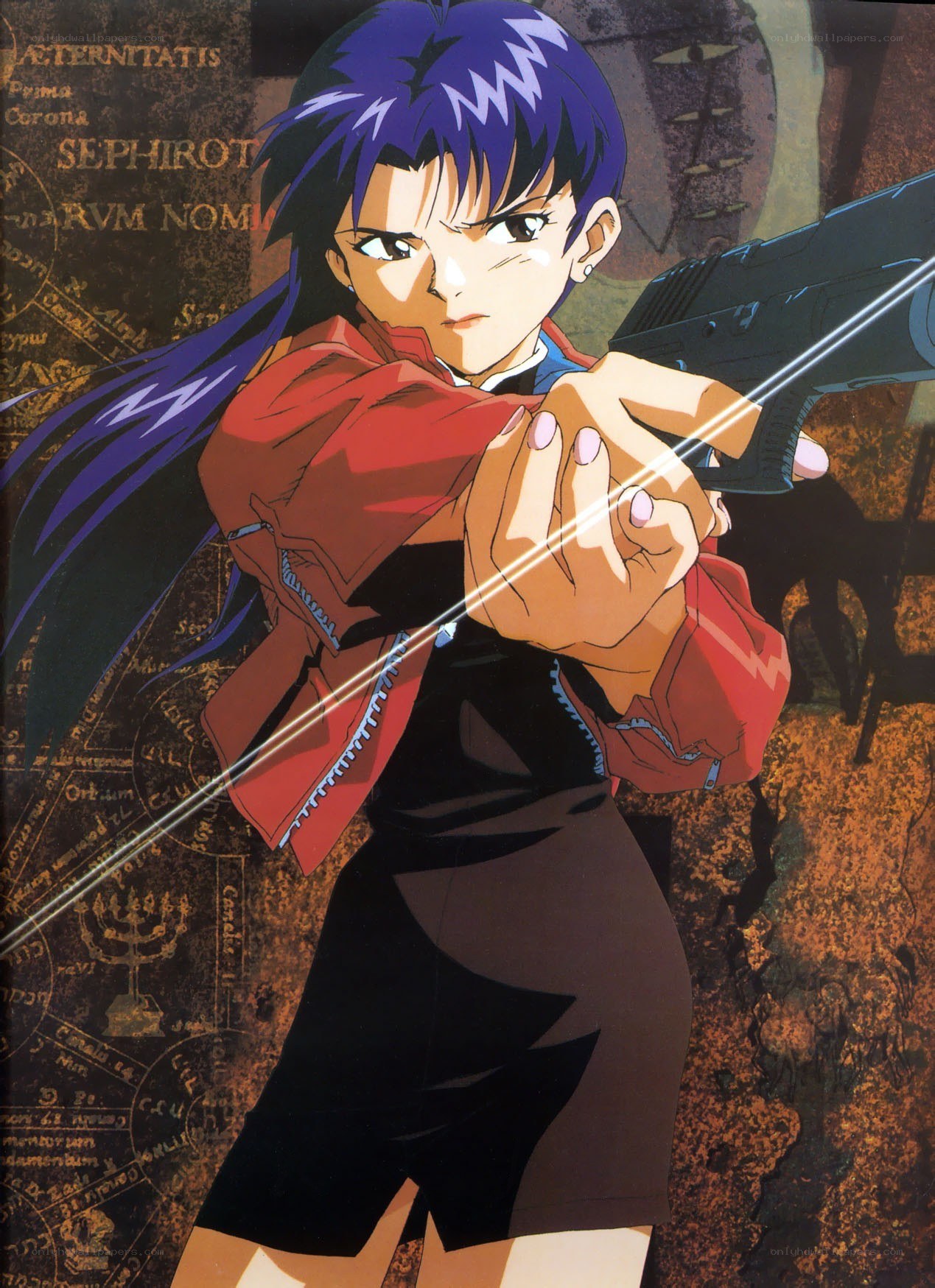 Anime character with gun