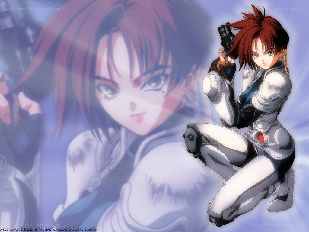 Anime character with gun