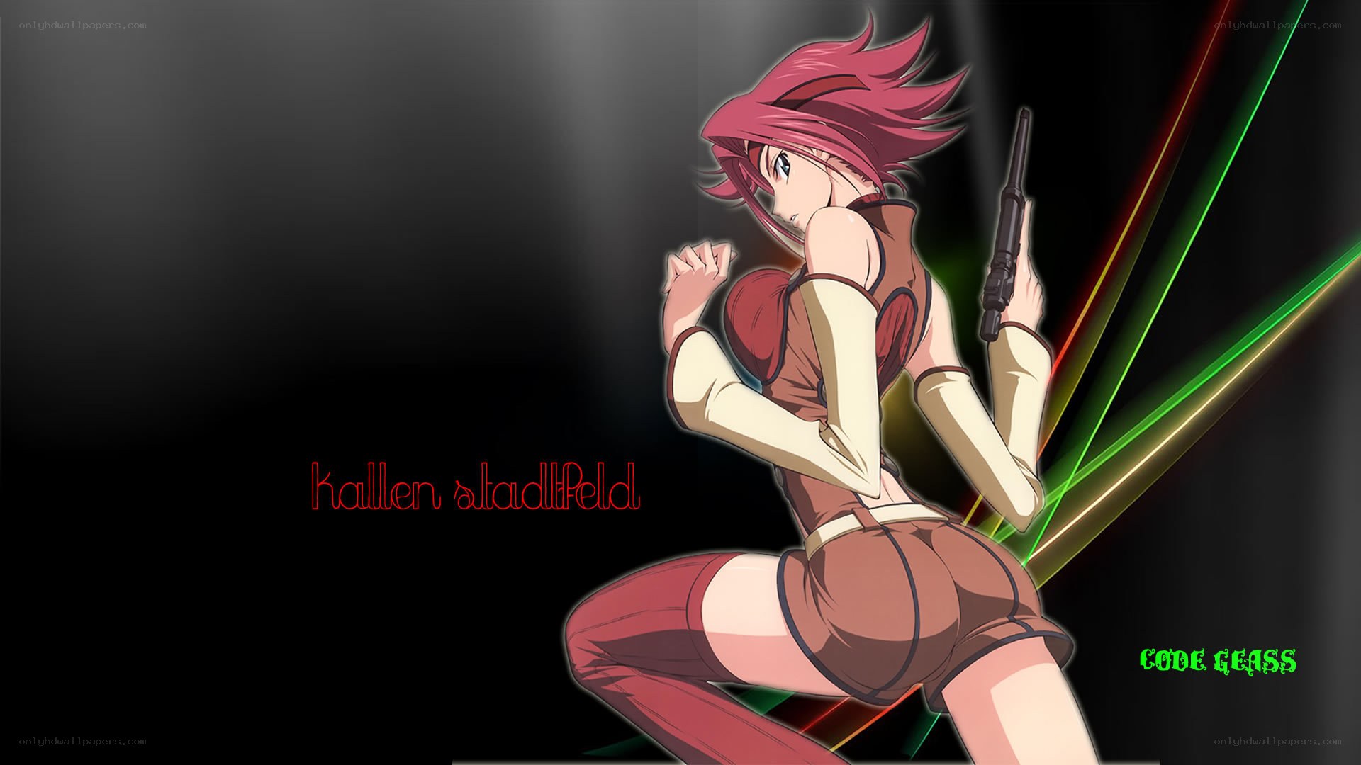 Anime character with gun