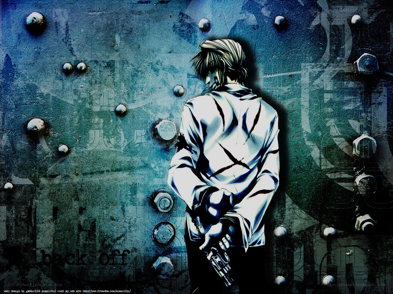 anime character with gun