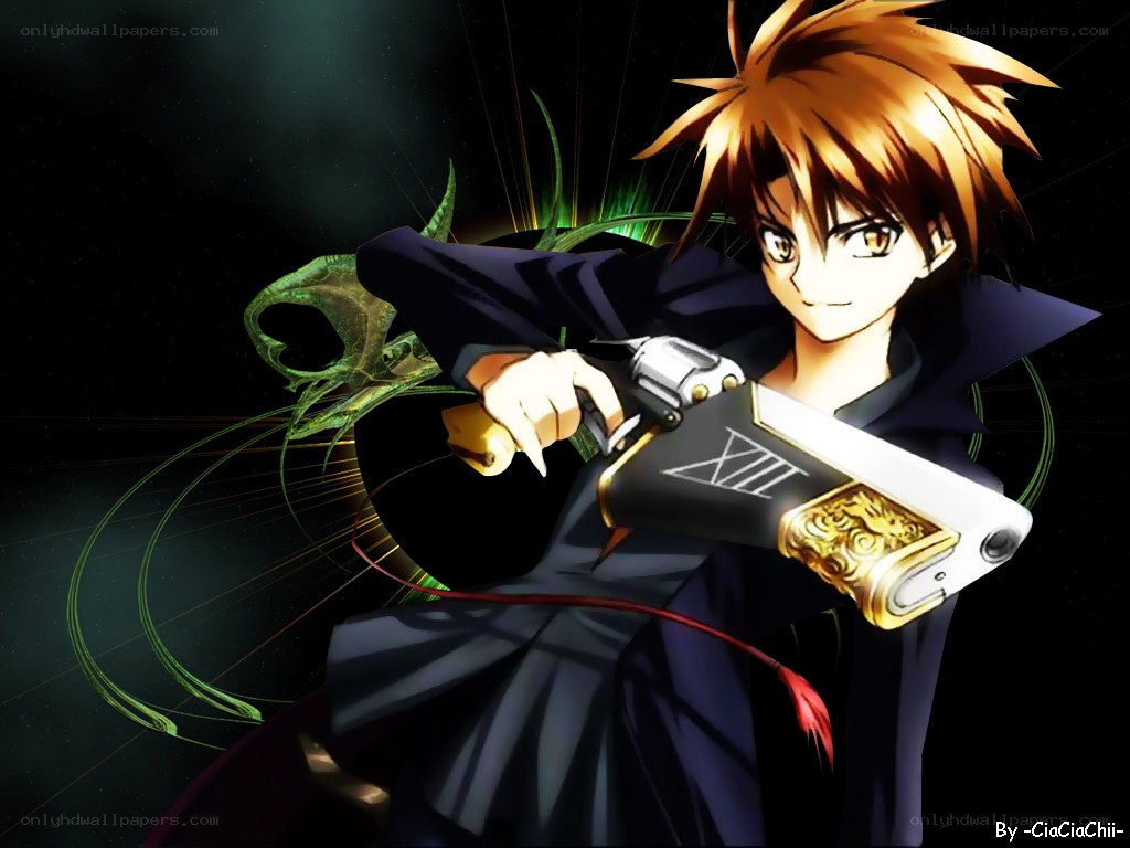 anime character with gun