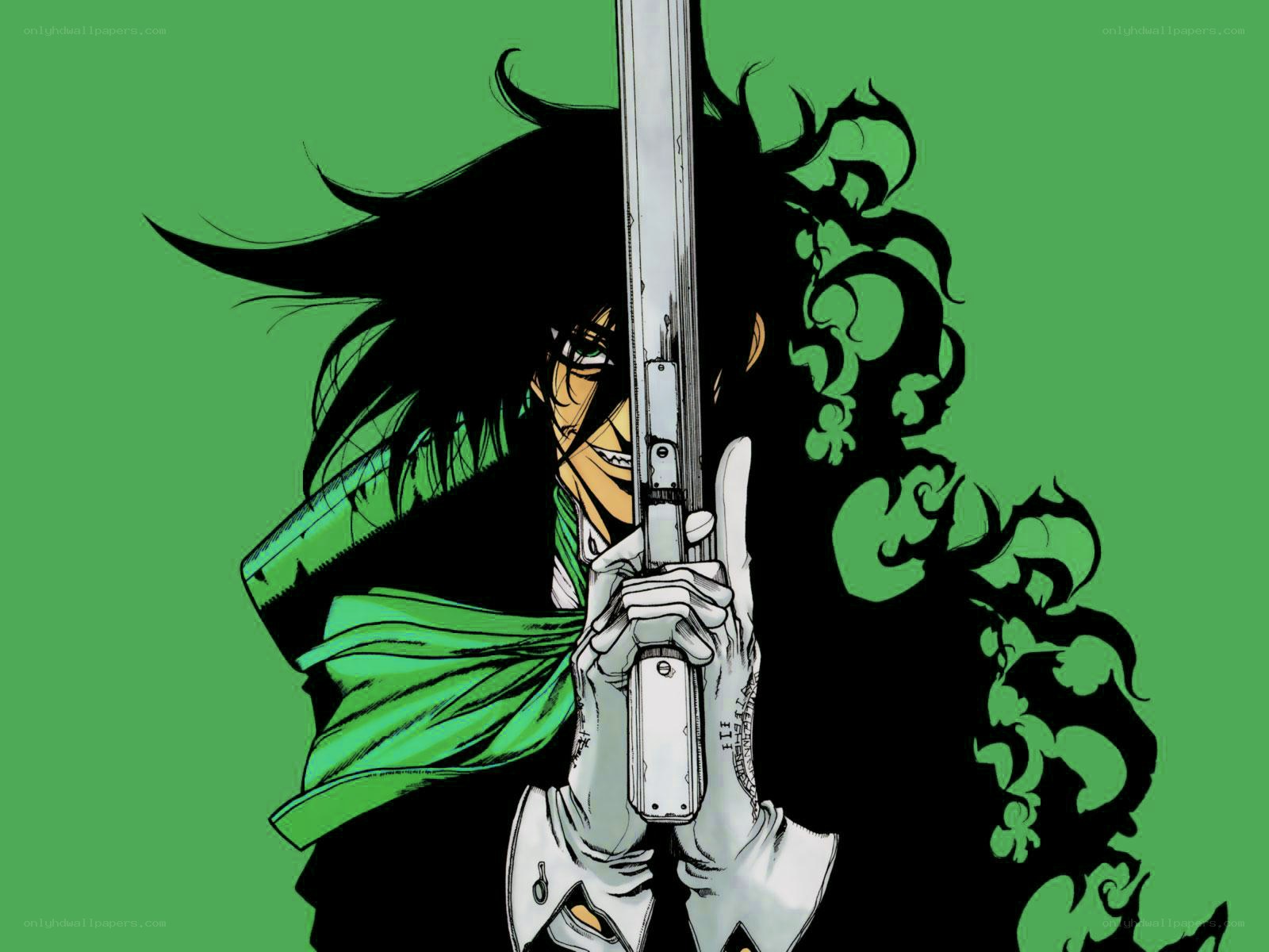 anime character with gun