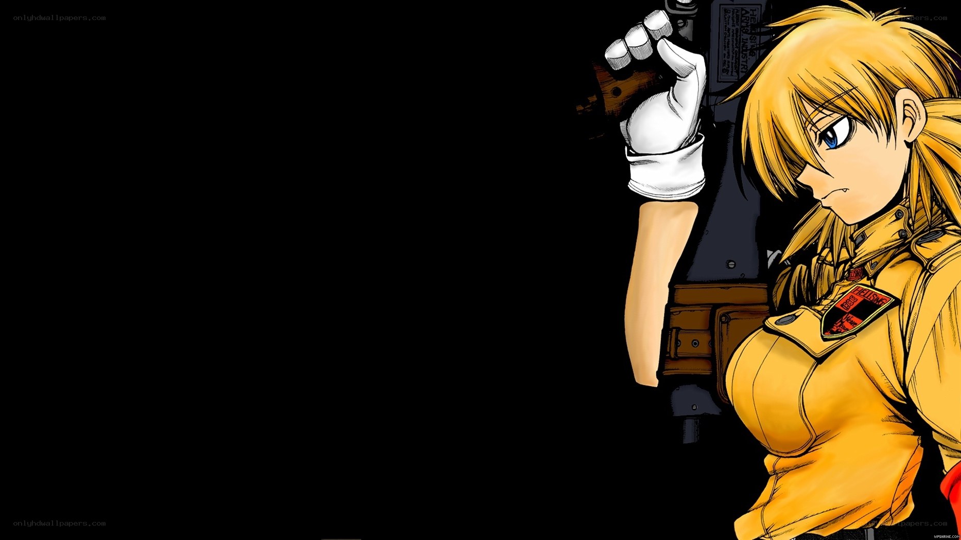 anime character with gun