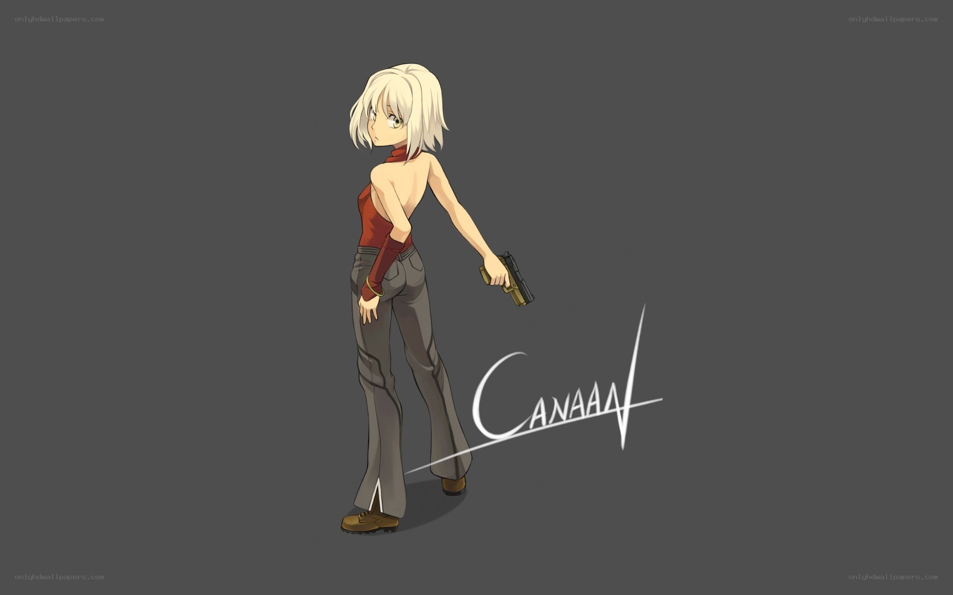 anime character with gun