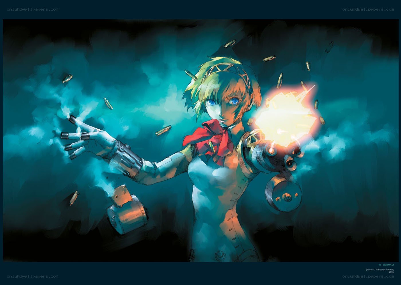 anime character with gun