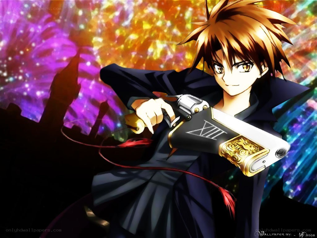 anime character with gun