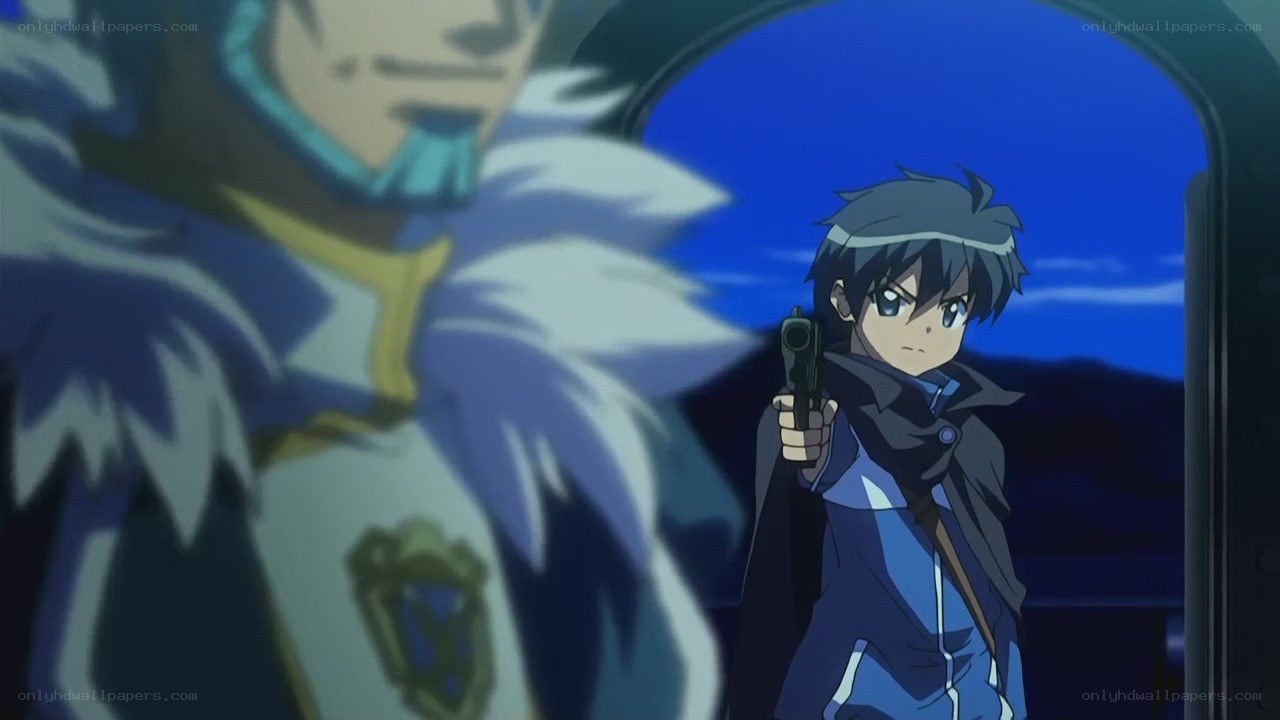 anime character with gun