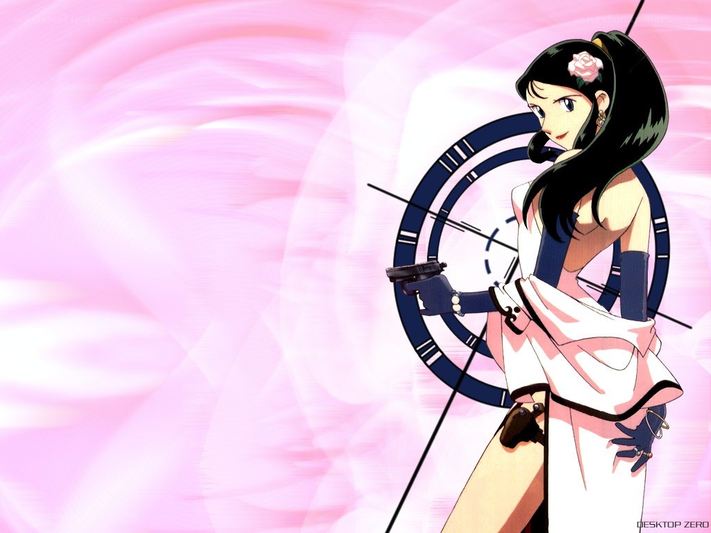 anime character with gun