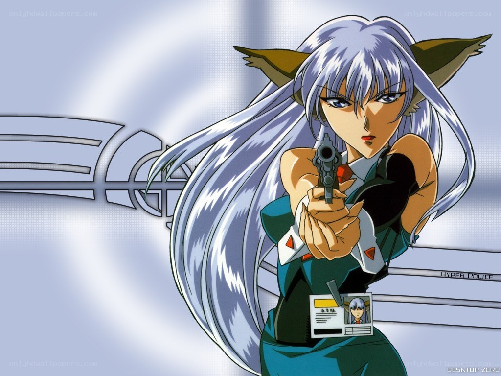 anime character with gun