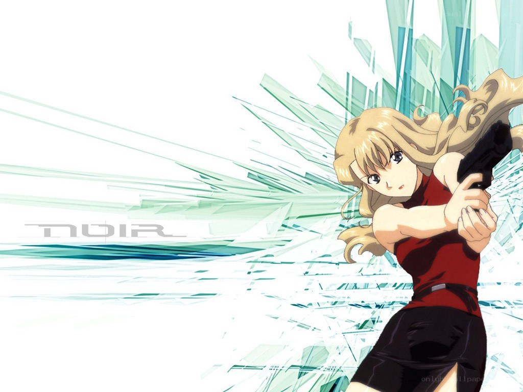 anime character with gun