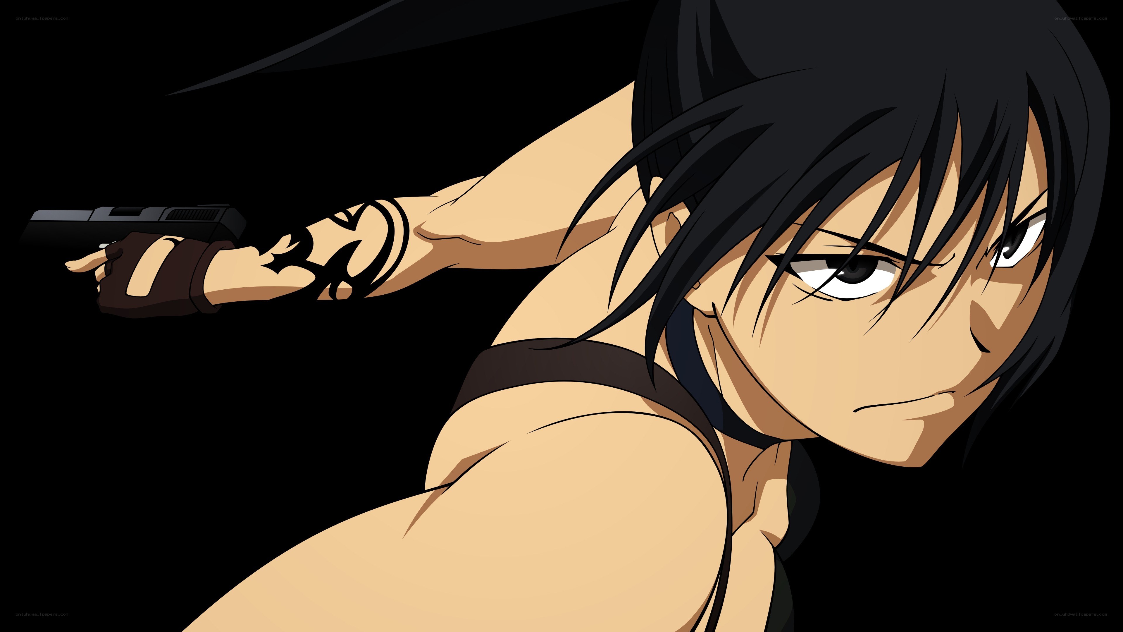 anime character with gun