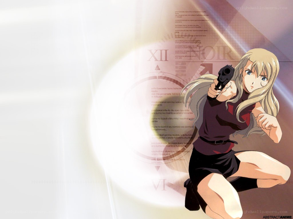 anime character with gun