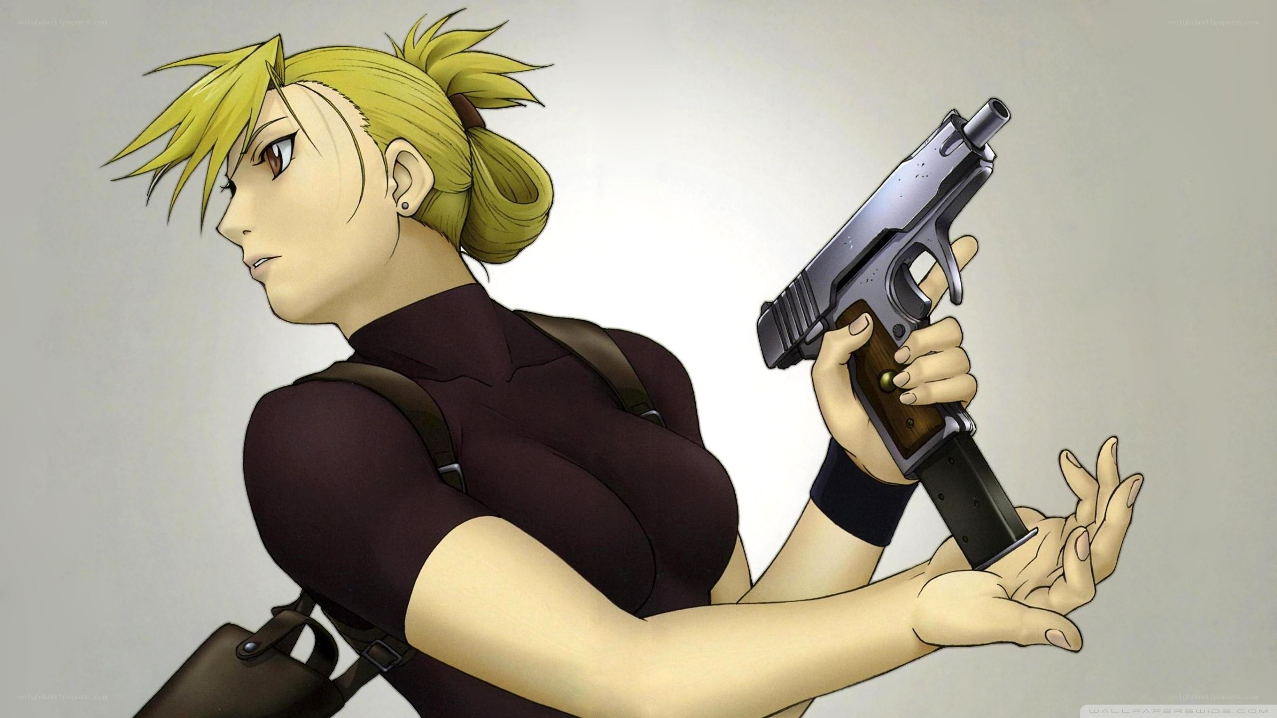 anime character with gun